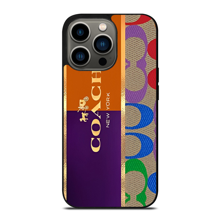 COACH NEW YORK LOGO EMBLEM iPhone 13 Pro Case Cover