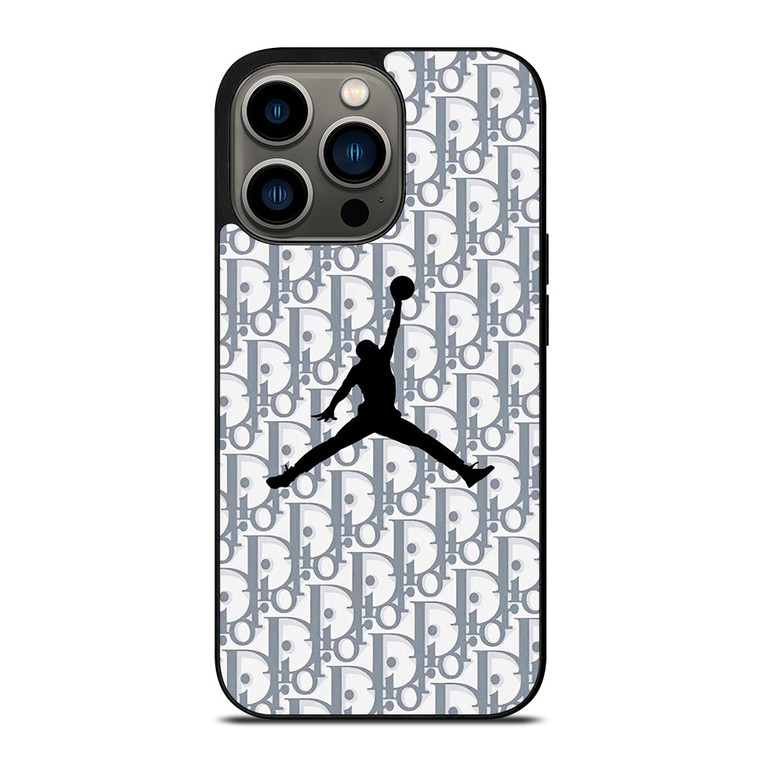 DIOR X AIR JORDAN LOGO iPhone 13 Pro Case Cover