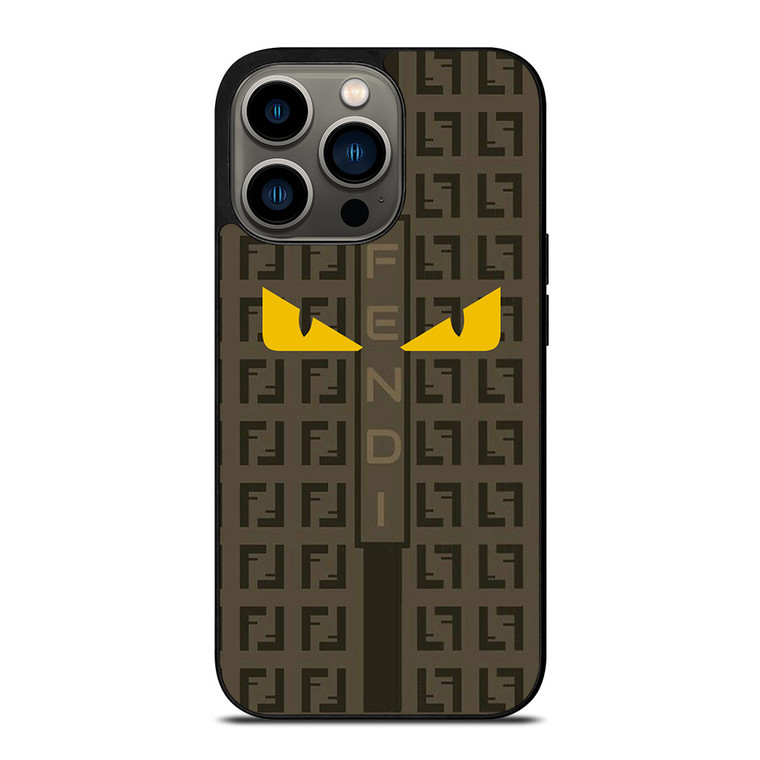 FENDI PARIS EYES PATTERN iPhone 13 Pro Case Cover