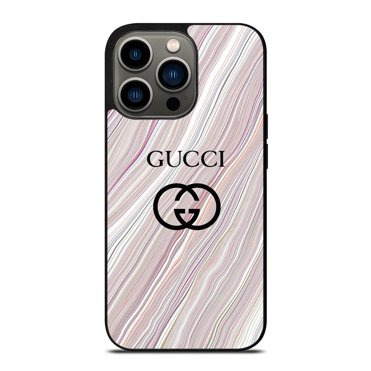 GUCCI LOGO EMBLEM ON MARBLE iPhone 13 Pro Case Cover