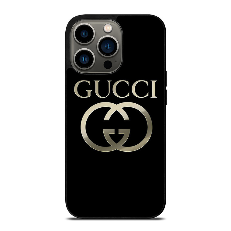 GUCCI METAL LOGO iPhone 13 Pro Case Cover