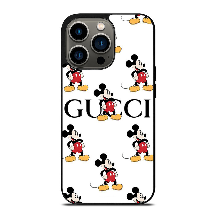 GUCCI MICKEY MOUSE DISNEY PATTERN iPhone 13 Pro Case Cover
