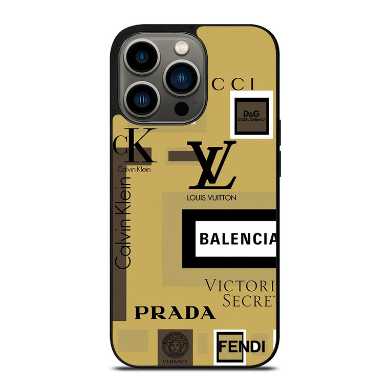 GUCCI VERSACE LOUISE VUITTON LV PRADA BALENCIAGA iPhone 13 Pro Case Cover