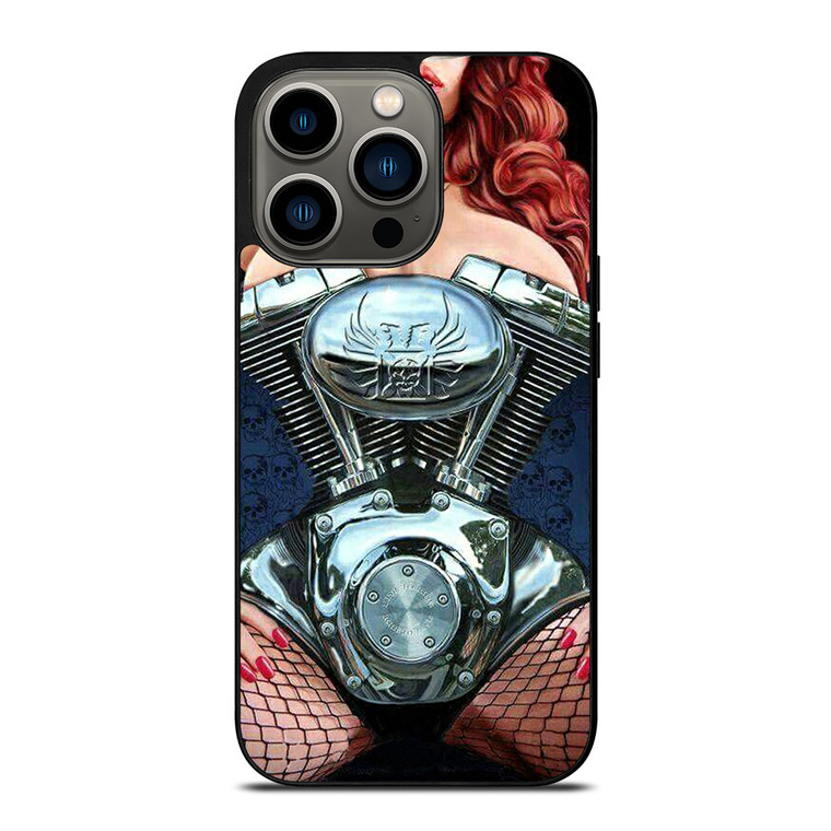 HARLEY DAVIDSON MOTORCYCLE SEXY ENGINE iPhone 13 Pro Case Cover