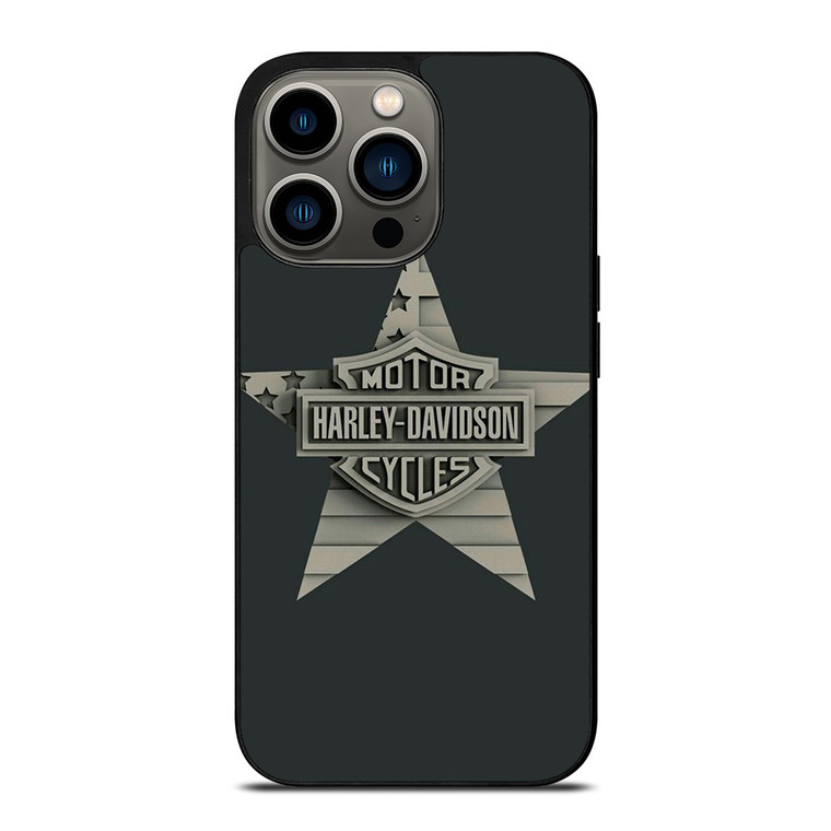 HARLEY DAVIDSON MOTORCYCLE STAR LOGO iPhone 13 Pro Case Cover