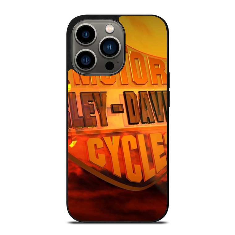 HARLEY DAVIDSON ORANGE LOGO iPhone 13 Pro Case Cover