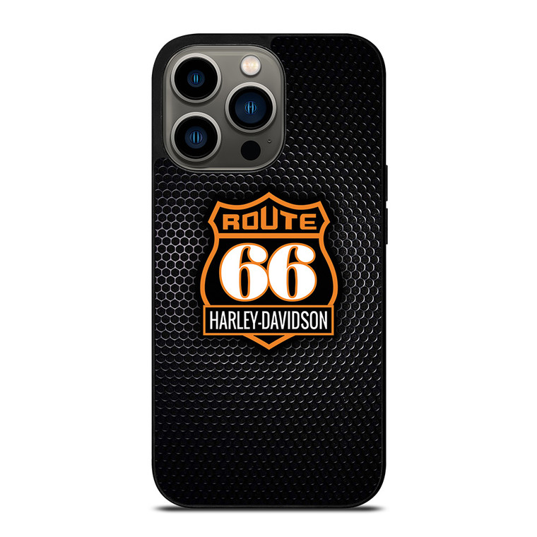 HARLEY DAVIDSON ROUTE 66 LOGO BADGE iPhone 13 Pro Case Cover
