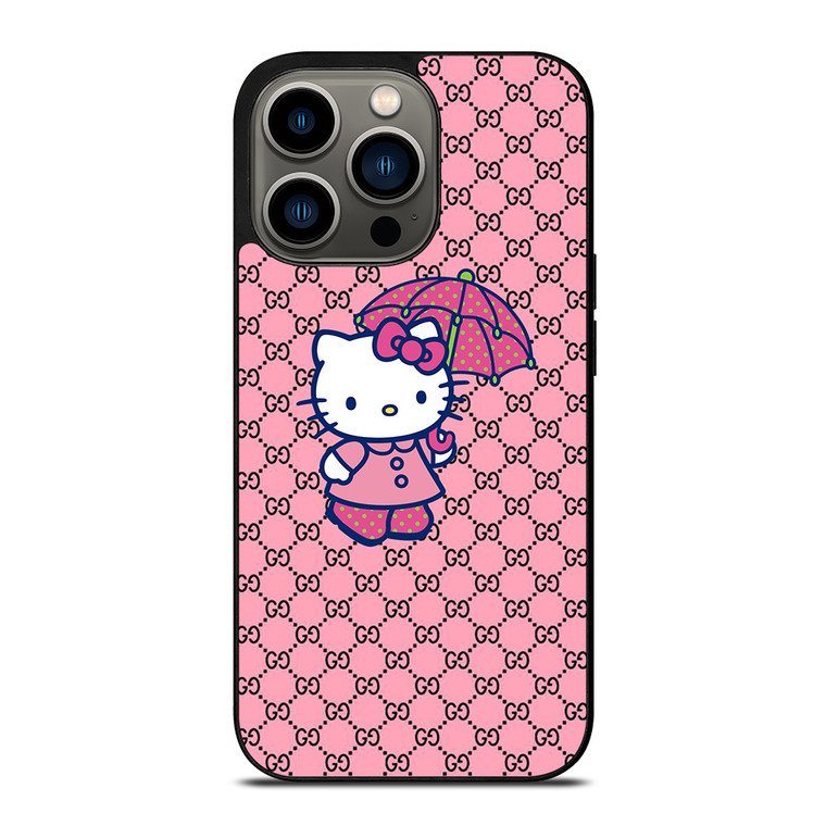 HELLO KITTY GUCCI PINK PATTERN LOGO iPhone 13 Pro Case Cover