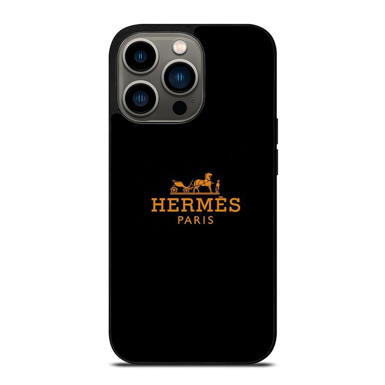 HERMES PARIS LOGO BLACK iPhone 13 Pro Case Cover