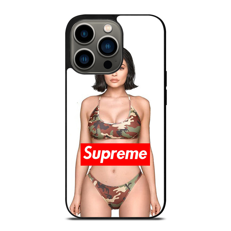 KYLIE JENNER SUPREME CAMO iPhone 13 Pro Case Cover