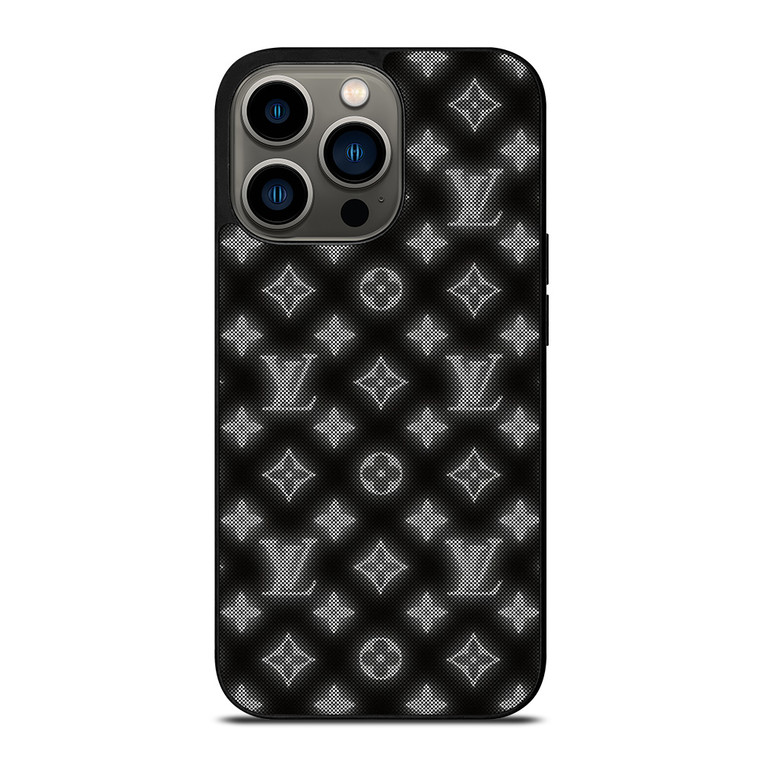 LOUISE VUITTON LOGO PATTERN BLACK WHITE iPhone 13 Pro Case Cover LOUISE VUITTON LOGO PATTERN BLACK WHITE iPhone 13 Pro Case Cover