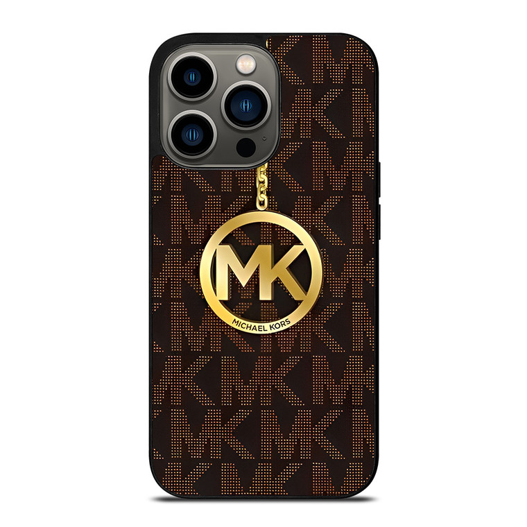 MICHAEL KORS MK GOLD EMBLEM iPhone 13 Pro Case Cover