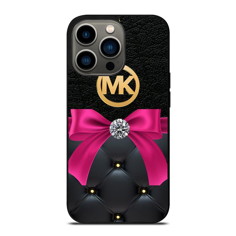 MICHAEL KORS MK LOGO PINK RIBBON iPhone 13 Pro Case Cover