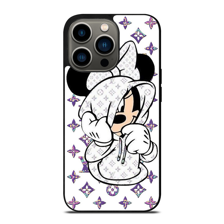 MINNIE MOUSE DISNEY FEAT LOUIS VUITTON LV WHITE iPhone 13 Pro Case Cover