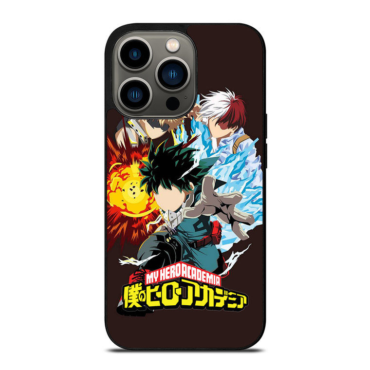 MY HERO ACADEMIA DEKU TODOROKI AND BAKUGOU iPhone 13 Pro Case Cover MY HERO ACADEMIA DEKU TODOROKI AND BAKUGOU iPhone 13 Pro Case Cover