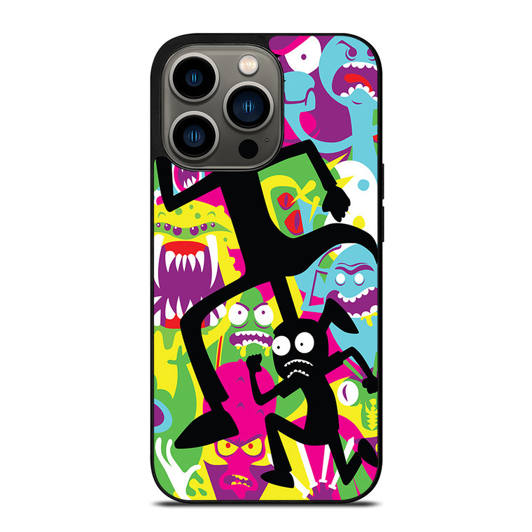 RICK AND MORTY COLORFUL ART iPhone 13 Pro Case Cover