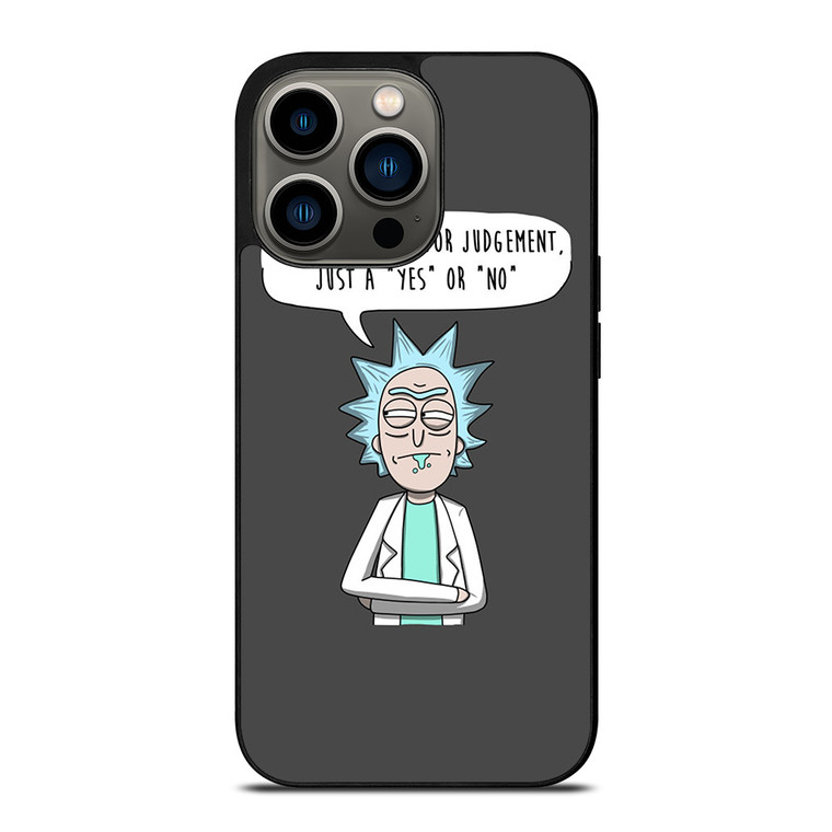 RICK AND MORTY QUOTE iPhone 13 Pro Case Cover