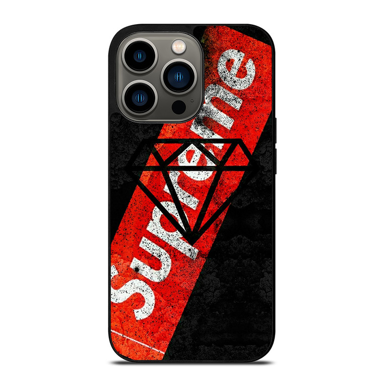 SUPREME DIAMOND SUPPLY CO BLACK iPhone 13 Pro Case Cover