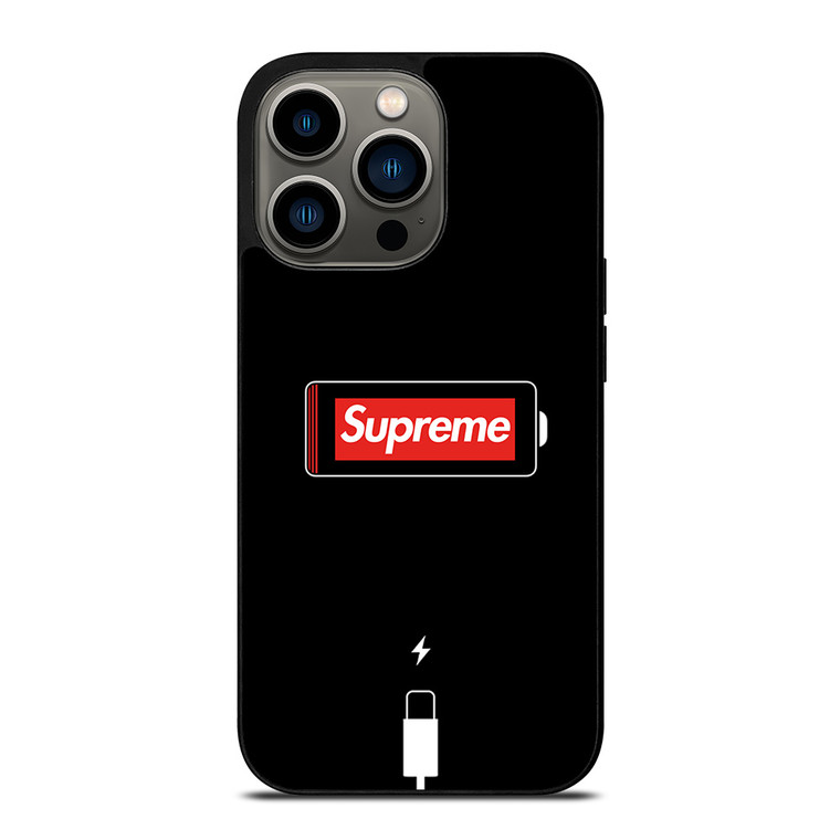 SUPREME PHONE LOW BATTERY iPhone 13 Pro Case Cover