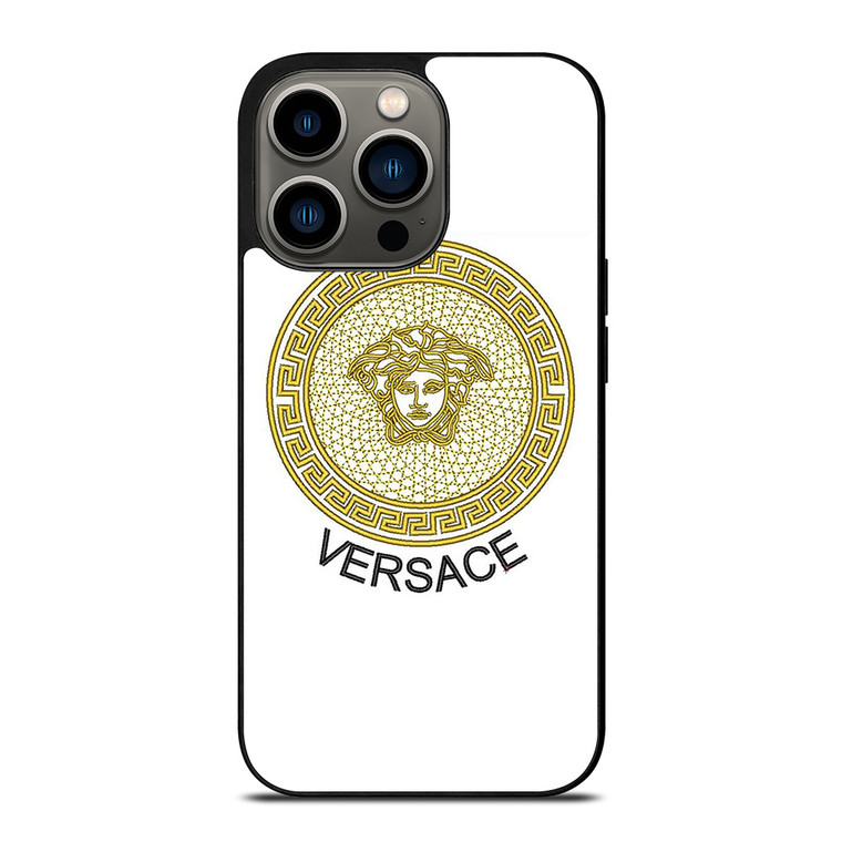 VERSACE ICON RED EMBROIDERY LOGO iPhone 13 Pro Case Cover VERSACE ICON RED EMBROIDERY LOGO iPhone 13 Pro Case Cover