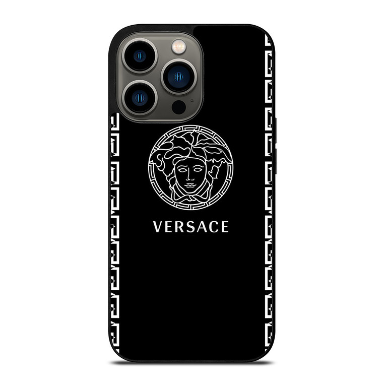 VERSACE LOGO BLACK iPhone 13 Pro Case Cover