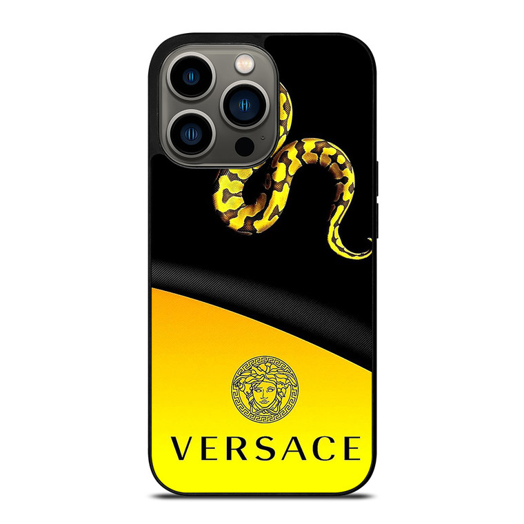 VERSACE LOGO SNAKE ICON YELLOW iPhone 13 Pro Case Cover