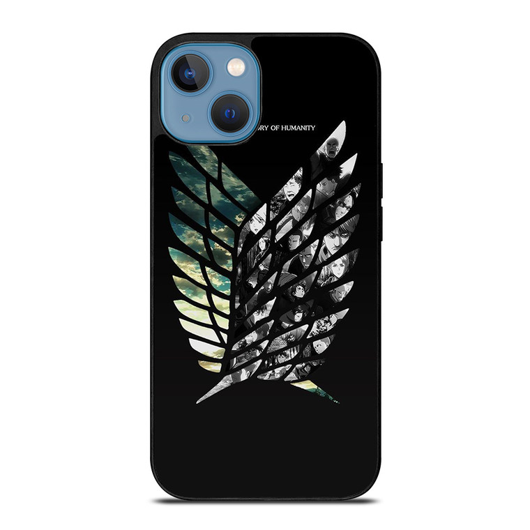 ATTACK ON TITAN SYMBOL CHARACTER iPhone 13 Case Cover