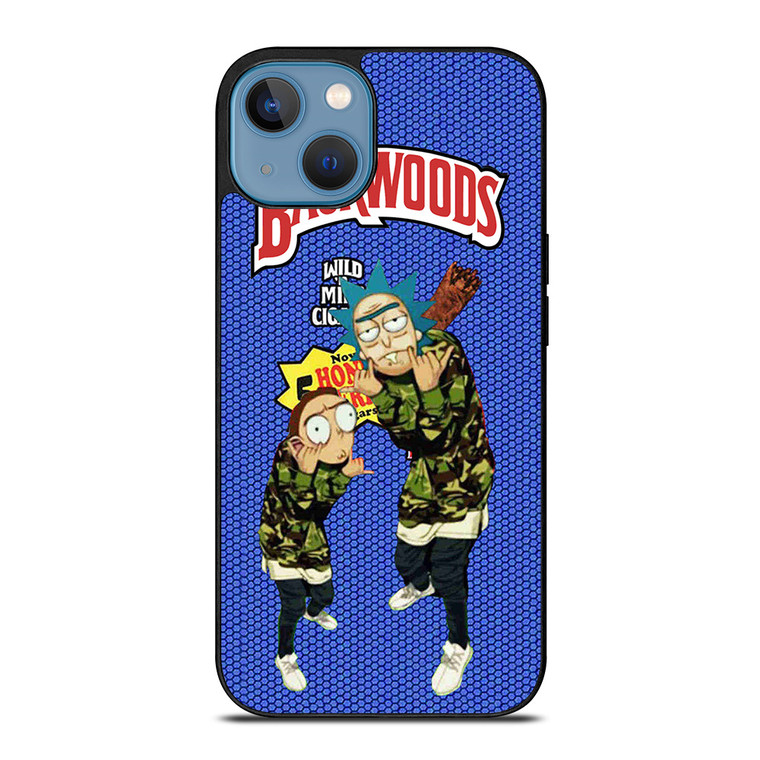 BACKWOODS RICK AND MORTY 3 iPhone 13 Case Cover