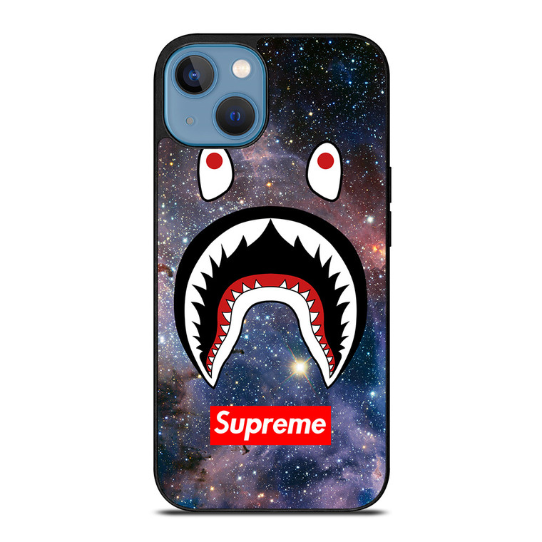 BAPE CAMO SHARK SUPREME NEBULA iPhone 13 Case Cover