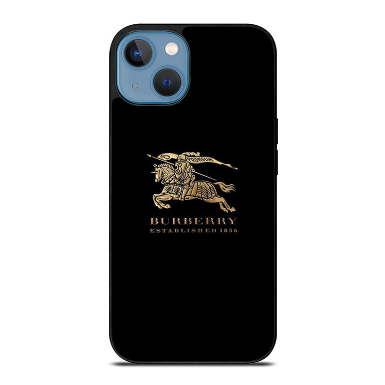 BURBERRY LOGO GOLD iPhone 13 Case Cover