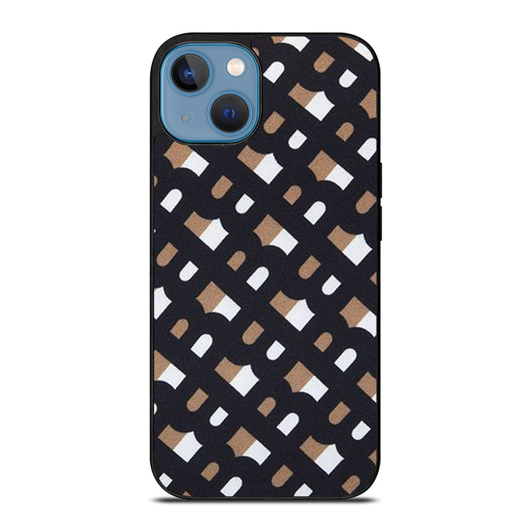 BURBERRY LONDON LOGO FABRIC PATTERN iPhone 13 Case Cover