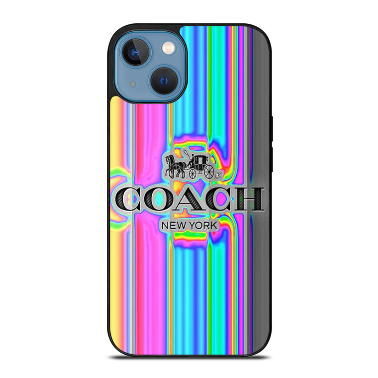 COACH NEW YORK LOGO COLORFUL iPhone 13 Case Cover