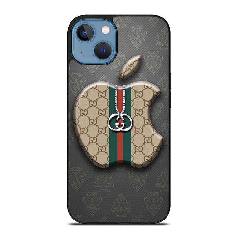 GUCCI APPLE LOGO iPhone 13 Case Cover