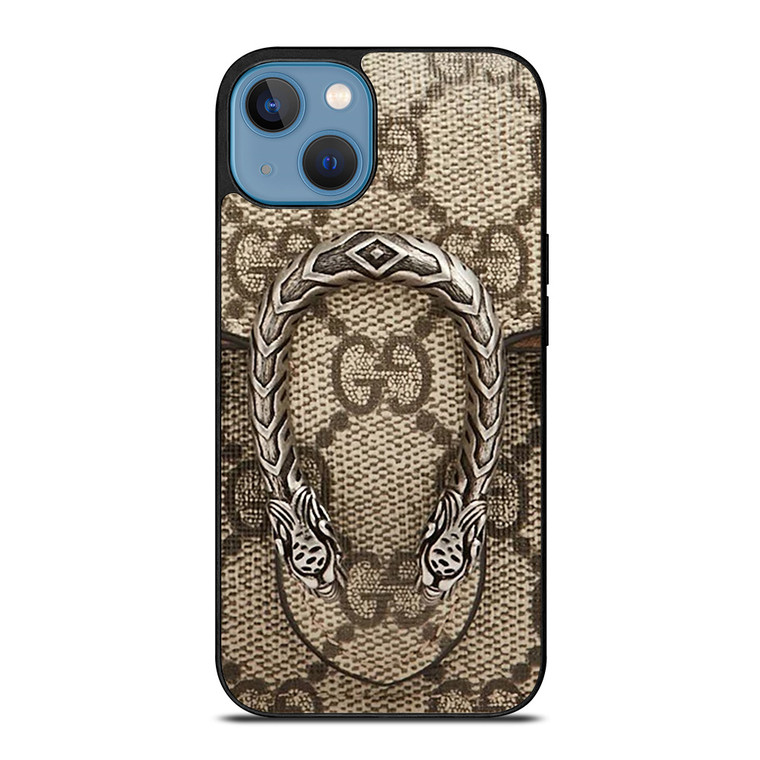 GUCCI LOGO ICON BROWN BAG iPhone 13 Case Cover