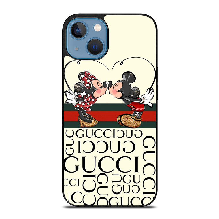 GUCCI LOGO MICKEY MINNEY MOUSE DISNEY KISS iPhone 13 Case Cover GUCCI LOGO MICKEY MINNEY MOUSE DISNEY KISS iPhone 13 Case Cover