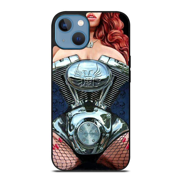 HARLEY DAVIDSON MOTORCYCLE SEXY ENGINE iPhone 13 Case Cover