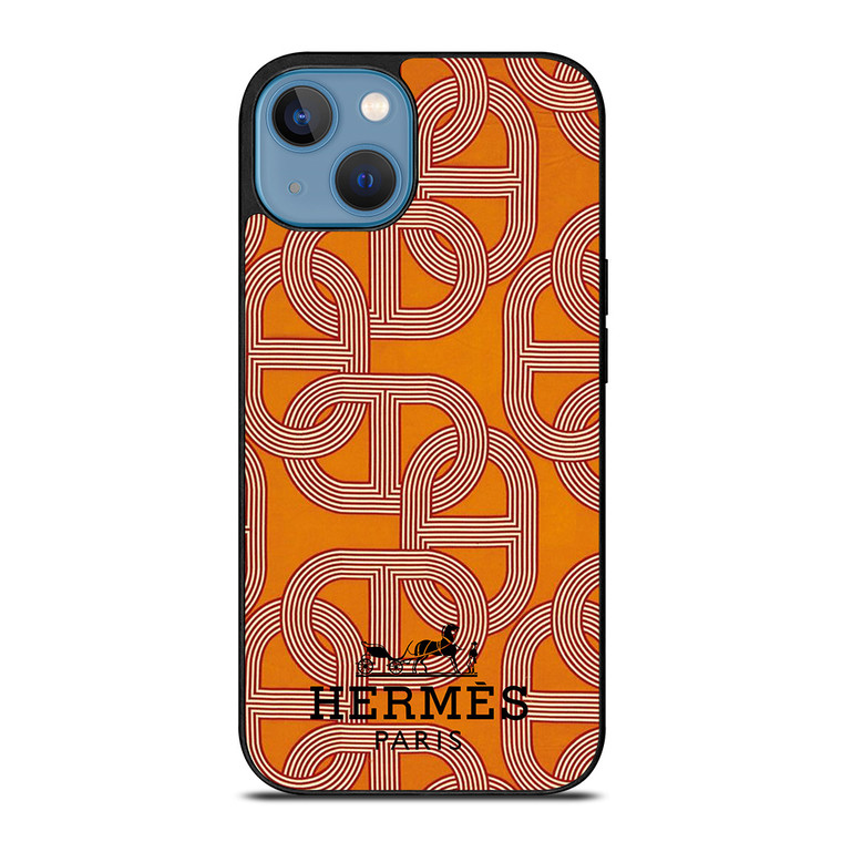HERMES PARIS PATTERN iPhone 13 Case Cover