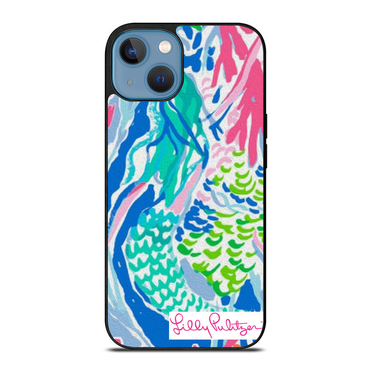 LILLY PULITZER MERMADE CAVE iPhone 13 Case Cover LILLY PULITZER MERMADE CAVE iPhone 13 Case Cover