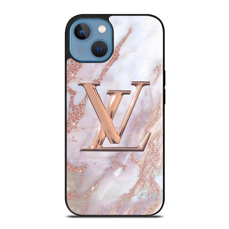 LOUIS VUITTON GOLDEN MARBLE EMBLEM iPhone 13 Case Cover