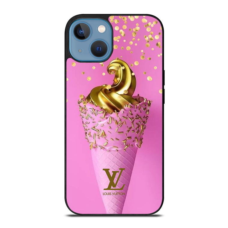 LOUIS VUITTON LOGO GOLDEN ICE CREAM ICON iPhone 13 Case Cover