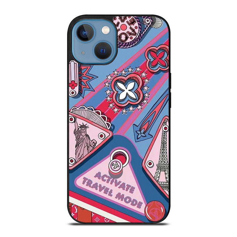 LOUIS VUITTON LOGO LV TRAVEL MODE iPhone 13 Case Cover