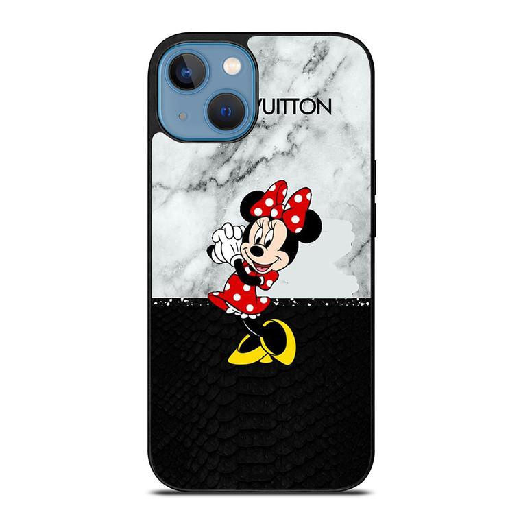 LOUIS VUITTON LV X MINNIE MOUSE DISNEY SNAKE MARBLE iPhone 13 Case Cover