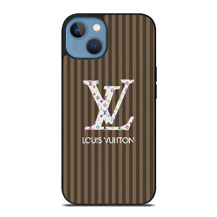 LOUS VUITTON LOGO LV BROWN STRIPES ICON iPhone 13 Case Cover LOUS VUITTON LOGO LV BROWN STRIPES ICON iPhone 13 Case Cover