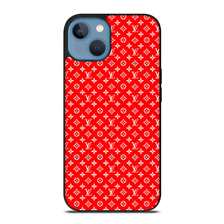LV LOUIS VUITTON LOGO RED PATTERN iPhone 13 Case Cover