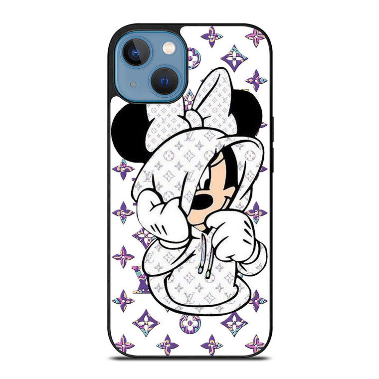 MINNIE MOUSE DISNEY FEAT LOUIS VUITTON LV WHITE iPhone 13 Case Cover