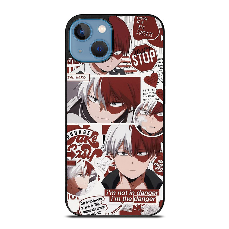 MY HERO ACADEMIA SHOTO TODOROKI QUOTE iPhone 13 Case Cover MY HERO ACADEMIA SHOTO TODOROKI QUOTE iPhone 13 Case Cover