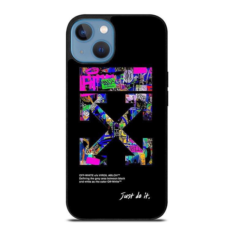 OFF WHITE LOGO JUST DO IT NIKE iPhone 13 Case Cover