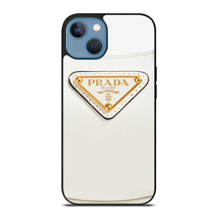 PRADA MILANO LOGO WHITE iPhone 13 Case Cover