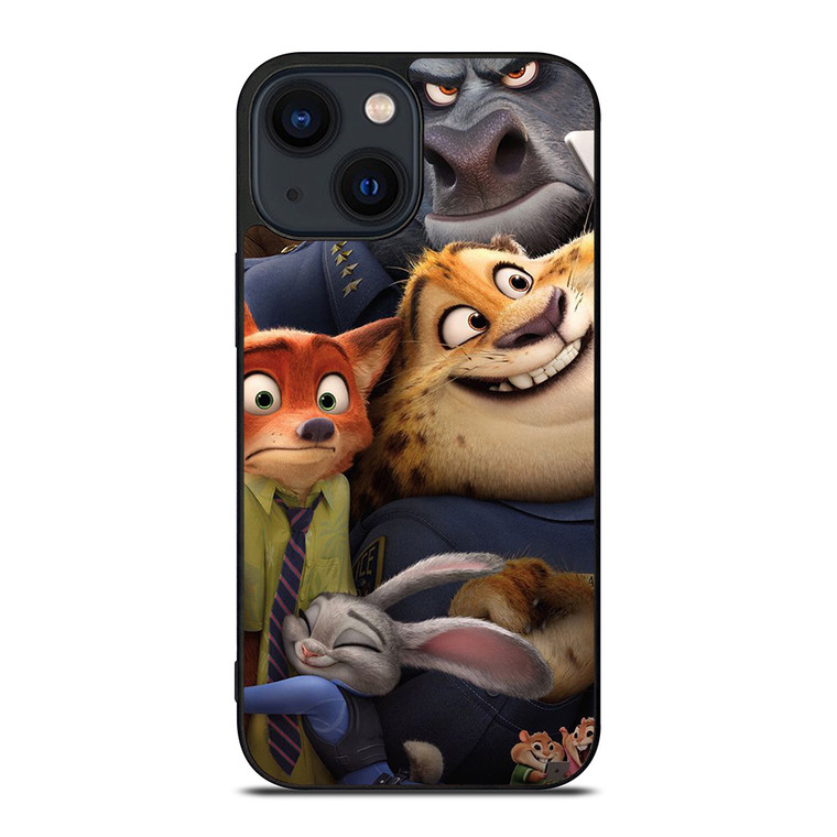 DISNEY ZOOTOPIA CARTOON ALL CHARACTERS  iPhone 14 Plus Case Cover