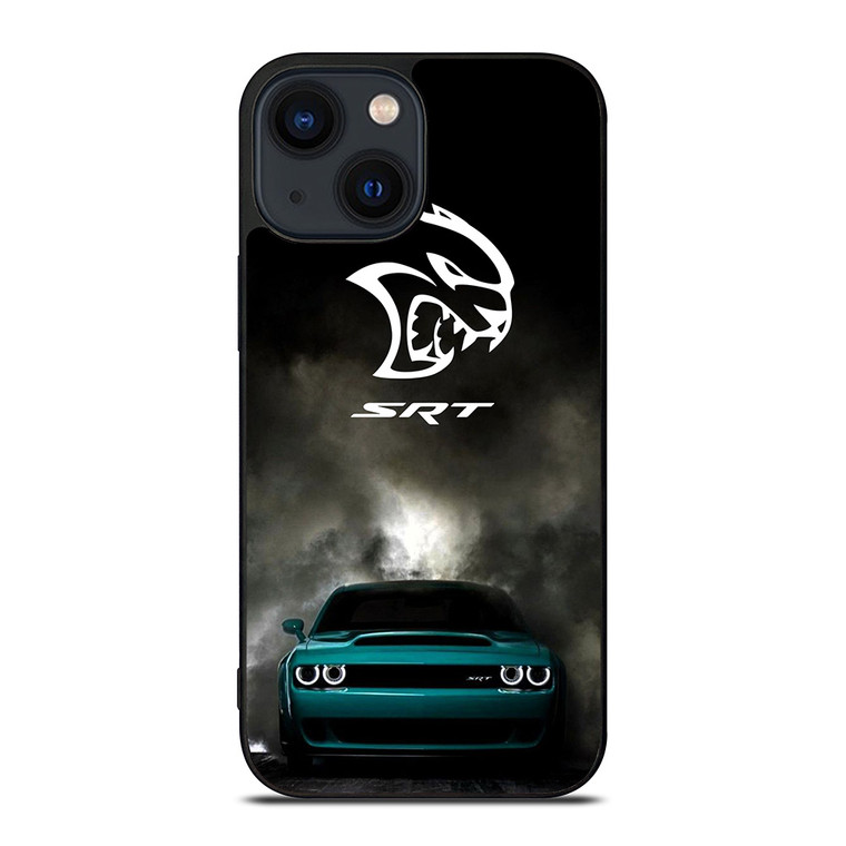 DODGE CHALLENGER SRT CAR EMBLEM  iPhone 14 Plus Case Cover